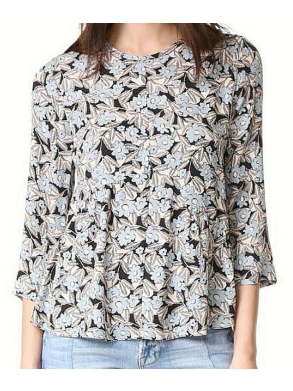 Rebecca Taylor floral silk blouse